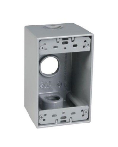 Weatherproof Box - 1 Gang - (3) 1/2 Inch Holes - ORBIT - 1B50-3