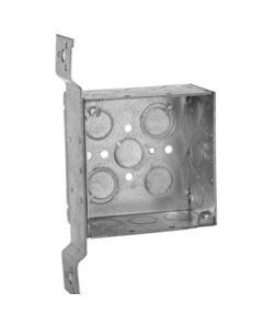 4S Square Deep Box - FB Bracket - (9) 1/2 Inch, (5) MKO Knockouts - ORBIT - 4SDB-MKO-FB