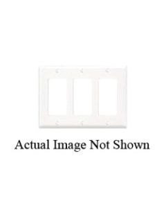 Wallplate for Decora/GFCI - 3 Gang - White - Leviton - 80411-W