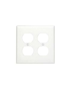 Wallplate for Duplex Receptacle - 2 Gang - White - Leviton - 88016