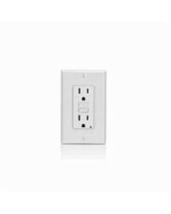 GFCI Duplex Receptacle Outlet, Non Tamper-Resistant - 15 Amp - White - Leviton - GFNT1-W