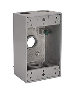 Weatherproof Box - 1 Gang - (4) 1/2 Inch Holes - ORBIT - 1B50-4