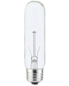 25 Watt T10 Incandescent Lamp - Warm White (2700K) - E26 (Medium) - Halco - 25T10/CL 130V  [9012]