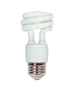 11 Watt Mini Twist (Spiral) - Daylight (5000K) - E26 (Medium) - Satco - 11W/T2/MINISPIRAL/E26/5000K  [S7216]