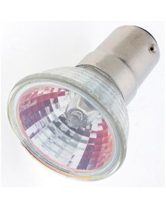 20 Watt MR11 Halogen Lamp - Warm White (2900K) - BA15d (Double Contact Bayonet) - Satco - 20MR11/DC/FSV/C  [S1952]