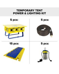 Ericson - Temporary Tent Power and Lighting Kit - TENTPLKIT3BL [ERS]