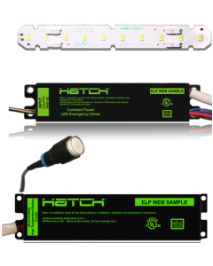 12W Emergency LED Driver (Constant Power) - 2-Piece Design - Hatch ELP12-UNV-K-DP 