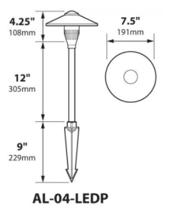 Focus Industries - Area Light - 4W - 3000K Light Color - AL04LEDPBAR [FOC]