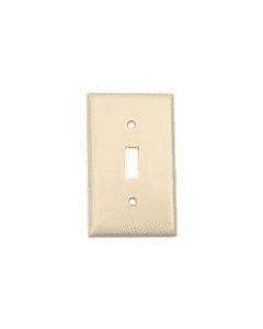 Wallplate for Toggle Switch - 1 Gang - Ivory - Leviton - 86001