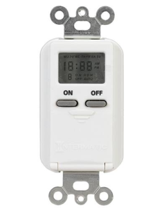 7-Day Standard Programmable Digital In-Wall Timer - White - Intermatic - EI500WC