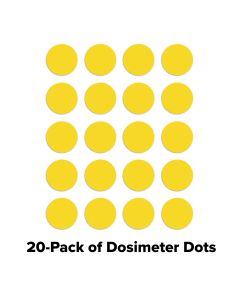 Germicidal UVC Measurement Dots | General Use Self-Adhesive Dosimeter | 254 nm | 20 Pack