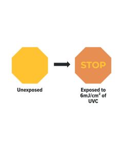 Personal Exposure UVC Measurement Sticker | Dosimeter to Measure Safe UVC Exposure Limit | 254 nm | 20 Pack