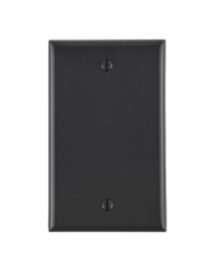 Wallplate Blank - 1 Gang - Black - Leviton - 80714-E