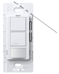 Occupancy Sensor - In-Wall Switch - Passive Infrared (PIR) - Maestro Series - White - Lutron - MS-OPS6-DDV-WH  