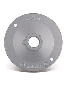 Weatherproof Device Cover - 4" Round - (1) Threaded Hole - Red Dot - S211E