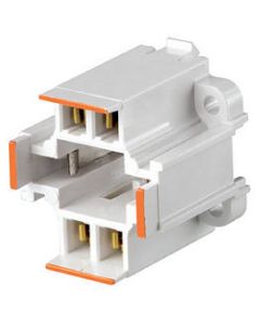 G24q-,GX24q-3 4 Pin CFL Lamp Holder - G24q-3 and GX24q-3 (4 Pin) - Leviton - 26725-403