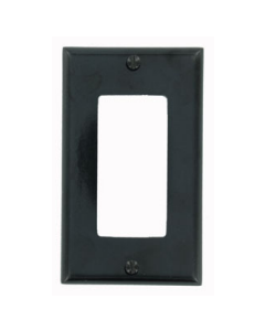 Wallplate for Decora/GFCI - 1 Gang - Ebony - Leviton - 80401-W