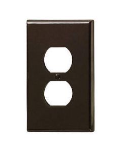 Wallplate (Duplex Receptacle) - 1 Gang - Brown - Leviton - 85103