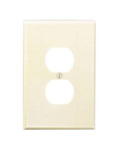 Wallplate (Duplex Receptacle) - 1 Gang - Ivory - Leviton - 86103