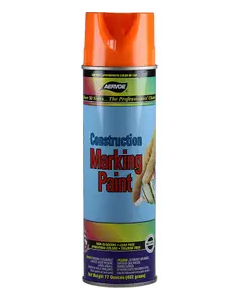Fluorescent Orange Construction Marking Spray Paint - 20oz - Dottie Aervoe 247