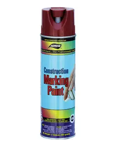 Red Construction Marking Spray Paint - 20oz - Dottie Aervoe 256