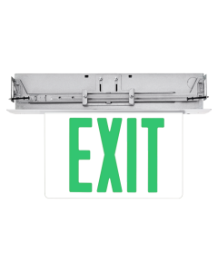 3W LED Exit Sign - Elite Lighting - ELX-606-G-AL-1-CL  