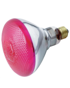 100 Watt BR38 Incandescent Reflector Lamp - Pink - E26 (Medium) - Satco - 100BR38/PINK  [S4429]