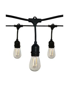 12 Watt String Light - Warm White (2700K) - Satco - 24FT/LED/STRING LIGHT/120V  [S8020]