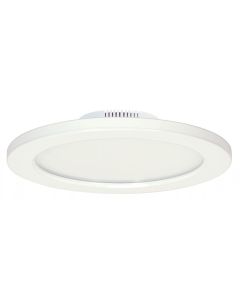 16 Watt Flush Mount LED Fixture - Warm White (3000K) - Satco - 16W/LED/9FLUSH/3K/WH/SL  [S9886]