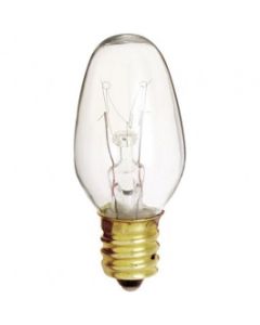 4 Watt C7 Incandescent Lamp - Warm White (2400K) - E12 (Candelabra) - Satco - 4C7  [S3680]