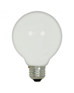 43 Watt G25 Halogen Lamp - Warm White (2900K) - E26 (Medium) - Satco - 43G25/WH/120V  [S2438]