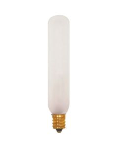 15 Watt T6 Incandescent Lamp - E12 (Candelabra) - Satco - 15T6/F  [S3315]