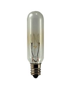 15 Watt T6 Incandescent Lamp - E12 (Candelabra) - Eiko - 15T6C 130V