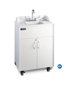 38" Portable Sink - Hot Water - Brite White - NSF Certified