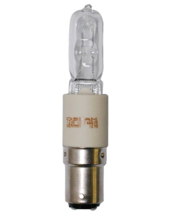 100 Watt T4 Halogen Lamp - Warm White (2900K) - BA15d (Double Contact Bayonet) - Satco - 100Q/CL/DC  [S4361]