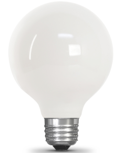2.5 Watt G25 LED Lamp - Warm White (2700K) - E26 (Medium) - Feit - BPG2525W/927CA/FIL