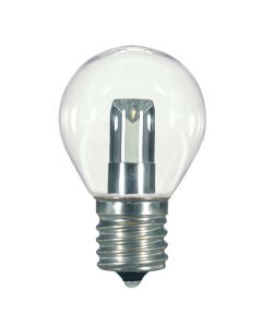 1 Watt S11 LED Lamp - Warm White (2700K) - E17 (Intermediate) - Satco - 1.0WS11/CL/LED/E17/120V/CD  [S9167]