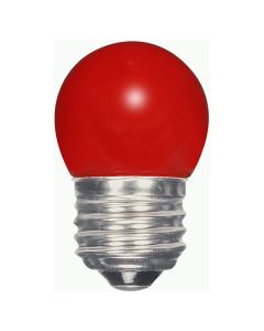 1.2 Watt S11 LED Lamp - Red - E26 (Medium) - Satco - 1.2W S11/RED/LED/120V/CD  [S9165]