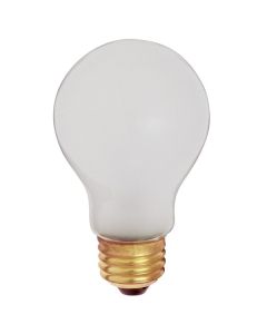 100 Watt A19 Incandescent Lamp - E26 (Medium) - Satco - 100A/RS/TF  [S3932]