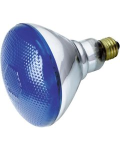 100 Watt BR38 Incandescent Reflector Lamp - Blue - E26 (Medium) - Satco - 100BR38/B 120V  [S4428]