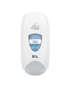 Afia Manual Dispenser for Hand Cleaner and Sanitizer | White