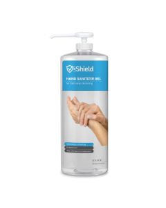 UBT Shield Hand Sanitizer Bottle -  Case of (6) 32 Ounce Bottles - (2) Pump Tops per Case - 70% Alcohol - Gel Formula (Free Flat Rate Shipping Included)