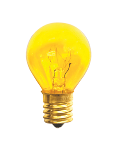 10 Watt S11 Incandescent Lamp - Transparent Yellow - E17 (Intermediate) - Bulbrite - 10S11TY  [702810]