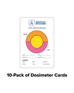 Germicidal UVC Measurement Cards | Medical Use Two-Level Dosimeter | 254 nm | 10 Pack