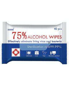 Disinfecting Alcohol Wipes - 75% Alcohol - 40 Wipes per Pack