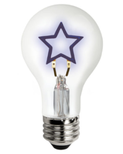 1.5 Watt LED Shape Filament Lamp - E26 (Medium) - TCP - FA19STARBBD  