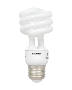 10 Watt Micro Mini Compact Fluorescent Lamp - Warm White (2700K) - E26 (Medium) - Sylvania - CF10EL/MICRO/827/RP2  [29401]
