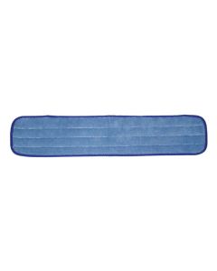 24" Microfiber Flat Mop Pad Refill - Blue - Pack of 12