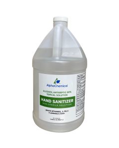 Liquid Hand Sanitizer - 80% Alcohol - Case of (4) 1-Gallon Jugs