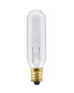 15 Watt T6 Incandescent Lamp - Warm White (2850K) - E12 (Candelabra) - Sylvania - 15T6120  [18037]